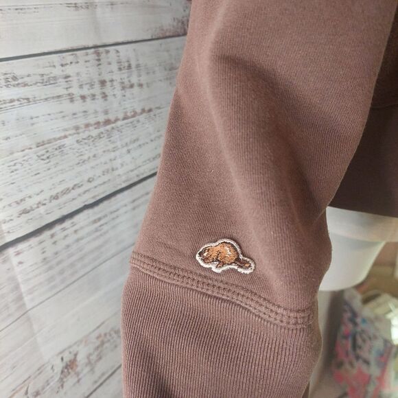 Kids Full Zip Roots Hoddie Brown sz XL - Picture 6 of 9